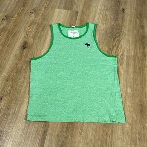 Abercrombie & Fitch Green Muscle Tank with Moose Logo size XXL
